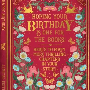 BDAY Floral Book Mini Card Editor’s Pick