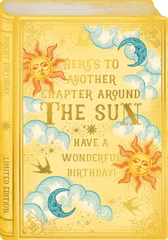 BDAY Sun Book Mini Card Limited Time