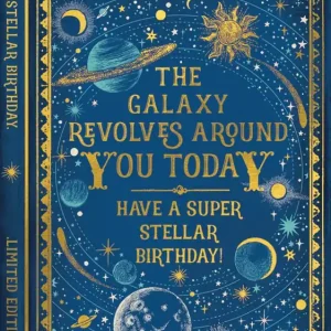 BDAY Galaxy Book Mini Card Original