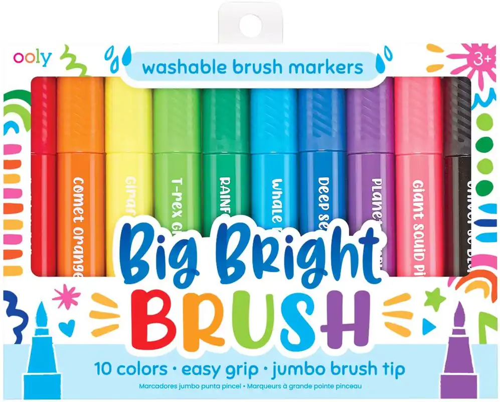 Top Rated Big Bright Brush Markers - set of 10