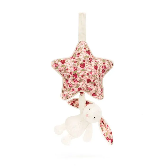 Save Now Blossom Cream Bunny 'Berry' Musical Pull