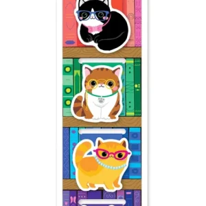 Trusted Brand Book Lovers Cat Page Clip Bookmarks Set of 4
