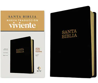 Santa Biblia Ntv, Letra Súper Gigante (Letra Roja, Sentipiel, Negro) Sale