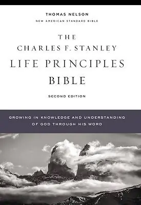 Nasb, Charles F. Stanley Life Principles Bible, 2nd Edition, Hardcover, Comfort Print Big Sale