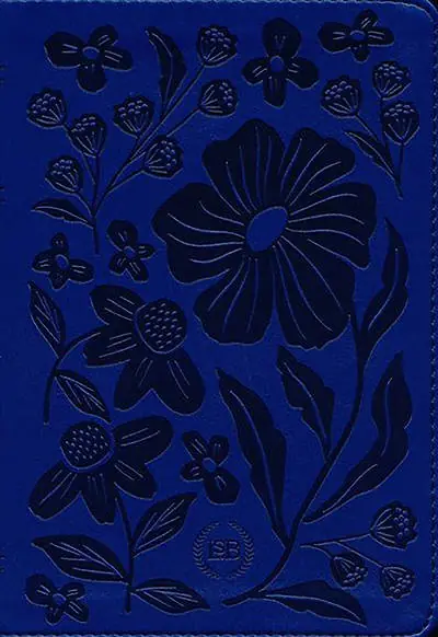 Fan Favorite LSB Compact Edition Bible Blue Floral Faux Leather