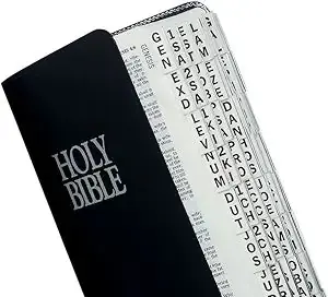 BIBLE INDEXING TABS-LG PRINT SILVER Top Pick