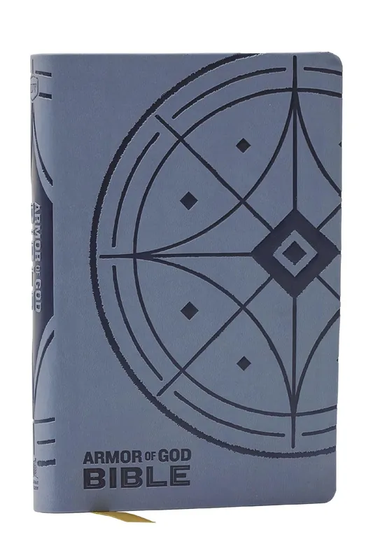 KJV Armor of God Bible, Blue/Gray Leathersoft (Children’s Bible, Red Letter, Comfort Print, Holy Bible) Special Discount