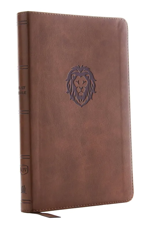 In Demand KJV Thinline Bible Youth Edition (Brown Leathersoft)