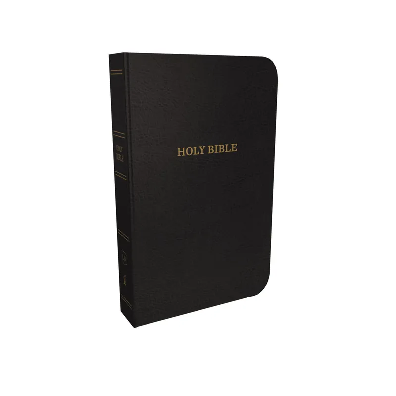 Direct From Factory KJV Thinline Reference Bible, Indexed (Black Bonded Leather)