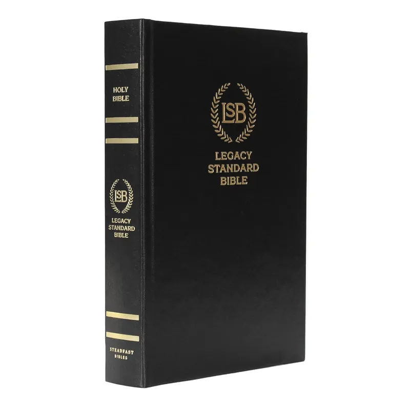Legacy Standard Bible, Single Column Text Only - Black Hardcover (LSB) In Demand