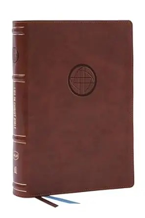 Life in Christ Bible: Discovering, Believing, and Rejoicing in Who God Says You Are(NKJV, Brown Leathersoft, Red Letter, Comfort Print) One Day Deal