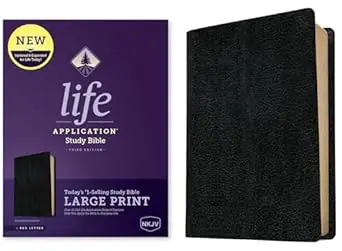 NKJV LP Life Application Study Bible Bonded Leather Black 3rd Edition Flash Sale