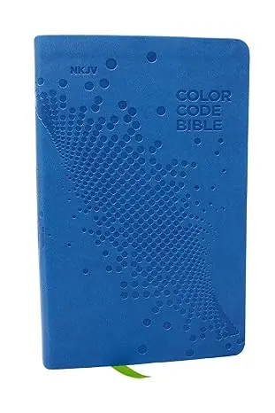 Top Pick NKJV, Color Code Bible for Kids, Blue Leathersoft, Comfort Print