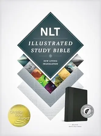 Grab Now NLT Illustrated Study Bible LeatherLike Black/Onyx IDX