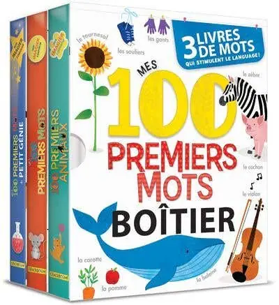 Boitier - Mes 100 Premiers Mots - 3 Livres de Mots Exclusive