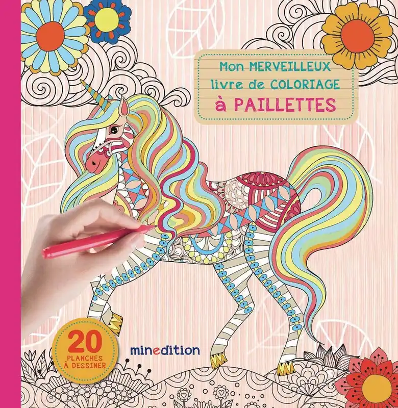 Place Order Mon Merveilleux Livre de Coloriage À Paillettes