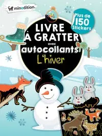 Livre À Gratter Avec Autocollants - L'hiver Popular